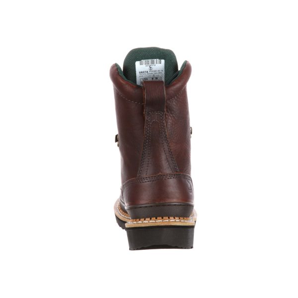 Georgia Giant Steel Toe G8374 Mens Brown Leather Work & Safety Boots Hot on Sale - Image 4