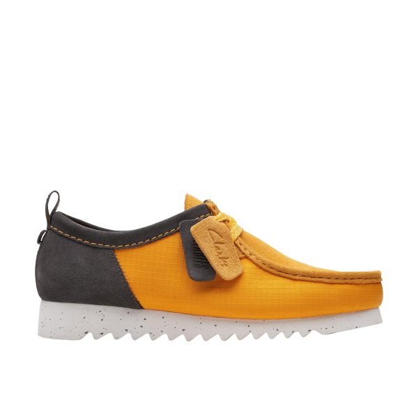 Clarks Wallabee FTRE LO 26176228 Mens Orange Leather Oxfords Casual Shoes Discount