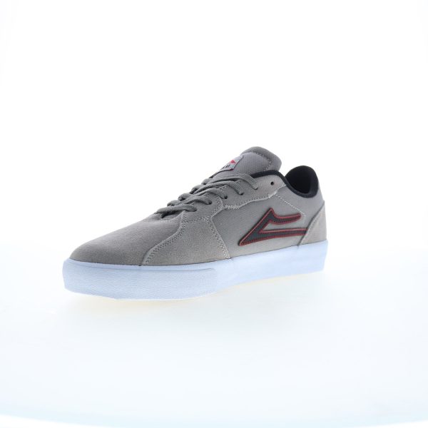 Lakai Cardiff MS4240264A00 Mens Gray Suede Skate Inspired Sneakers Shoes For Discount - Image 4