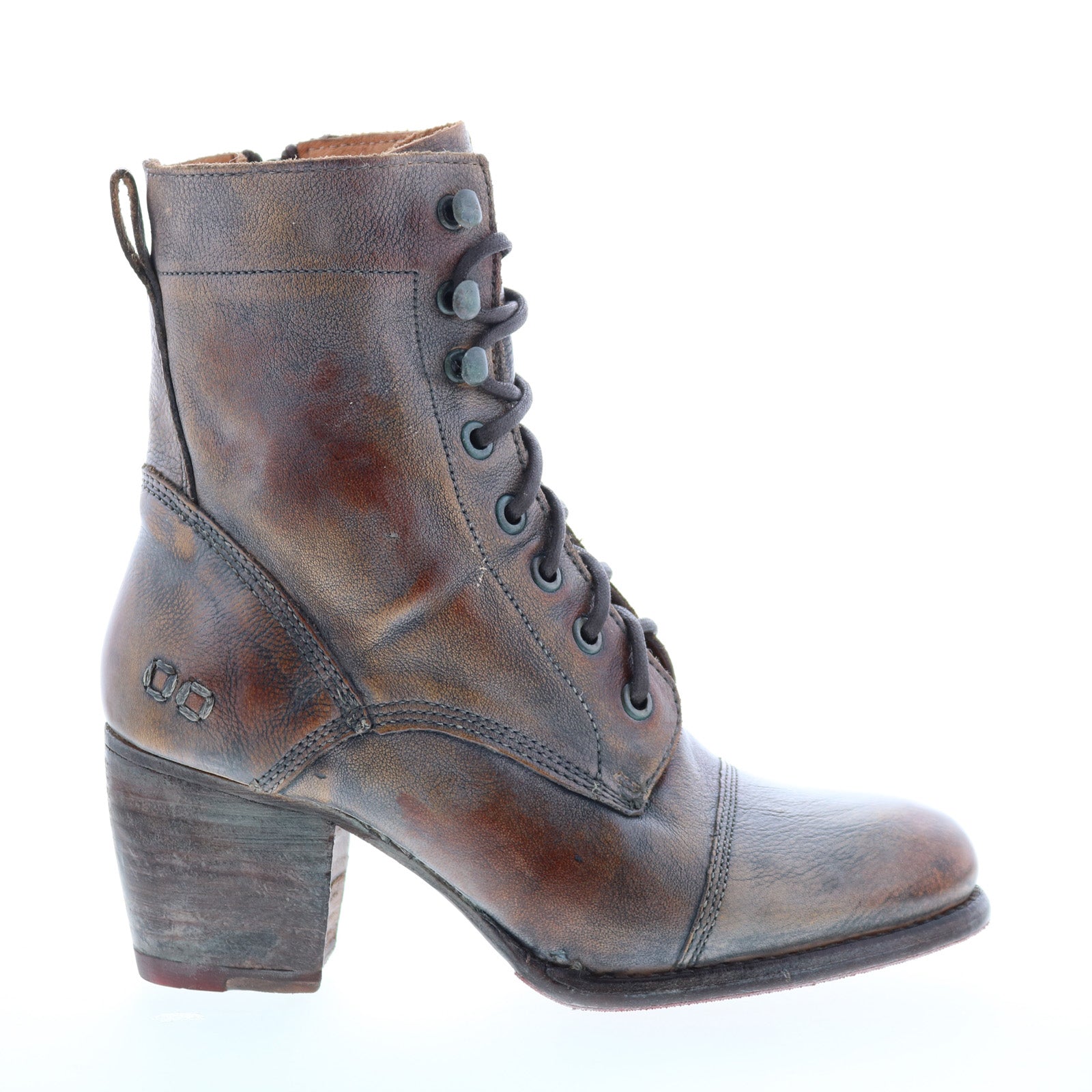Bed Stu Judgement F385001 Womens Brown Leather Lace Up Casual Dress Boots For Sale