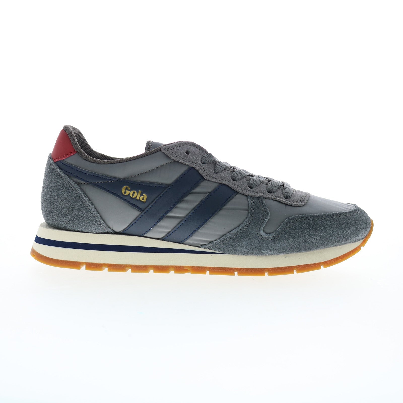 Gola Daytona Chute CMB363 Mens Gray Suede Lace Up Lifestyle Sneakers Shoes Online Hot Sale