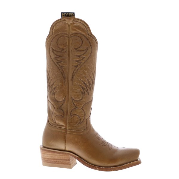 Hyer Leawood 13  HW42008 Womens Brown Goat Leather Western Cowboy Boots Online Sale