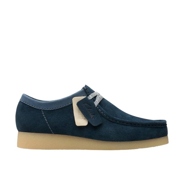 Clarks Wallabee EVO 26180127 Mens Blue Oxfords & Lace Ups Casual Shoes Sale