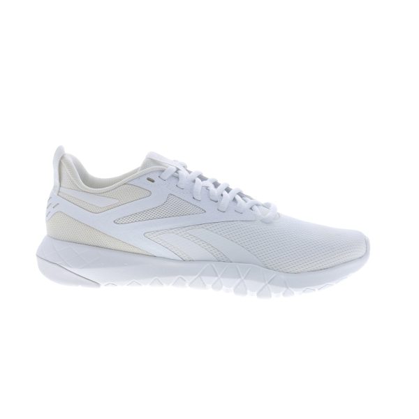 Reebok Flexagon Force 4 Womens White Canvas Athletic Cross Training Shoes For Sale