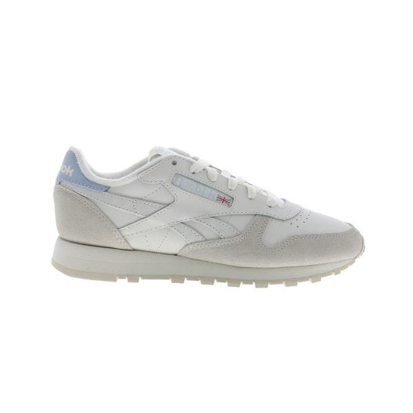 Reebok Classic Leather Womens Beige Leather Lifestyle Sneakers Shoes Supply
