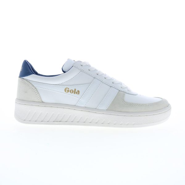 Gola Grandslam Classic CMB117 Mens White Leather Lifestyle Sneakers Shoes Online Sale