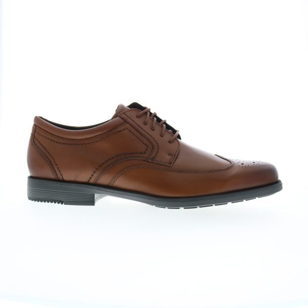 Rockport Isaac Wingtip CJ3200 Mens Brown Oxfords Wingtip & Brogue Shoes For Cheap