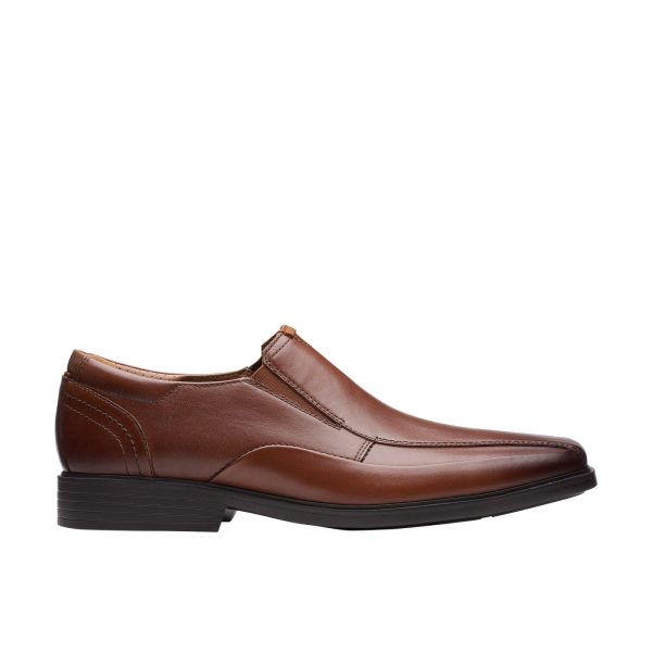 Clarks Lite Ave 26169241 Mens Brown Leather Loafers & Slip Ons Casual Online Sale