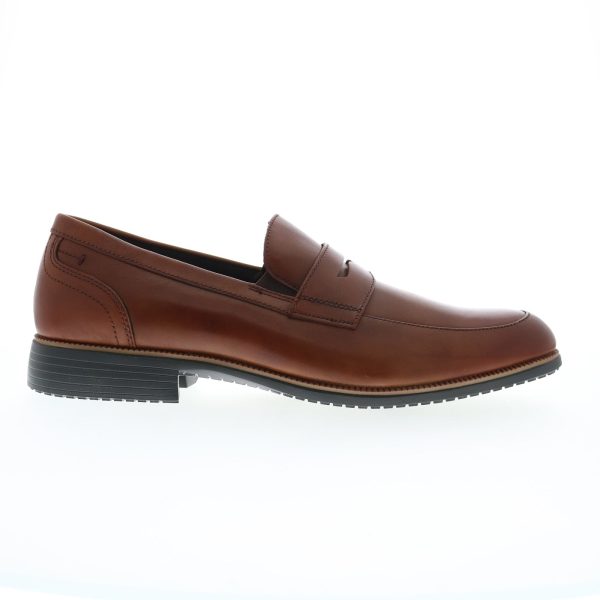 Rockport Total Motion Dressport Penny Mens Brown Loafers Penny Shoes Online Sale