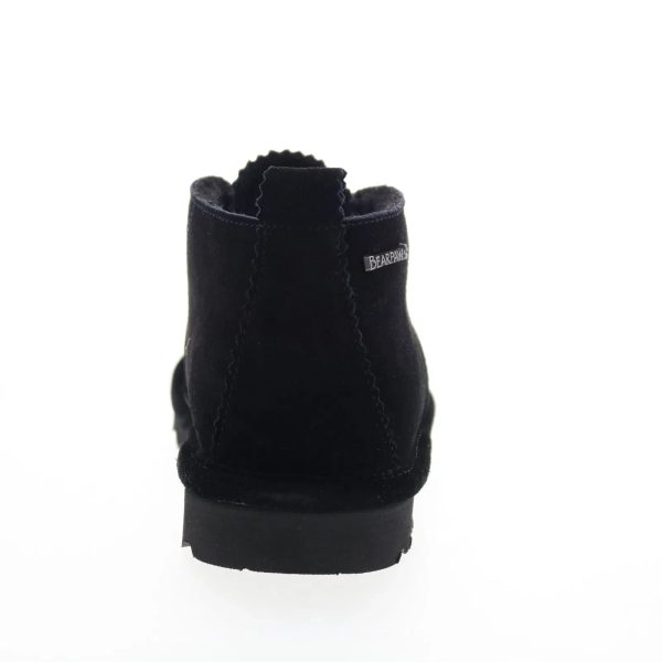 Bearpaw Skye 2578W-011 Womens Black Suede Lace Up Chukkas Boots Online Hot Sale - Image 4
