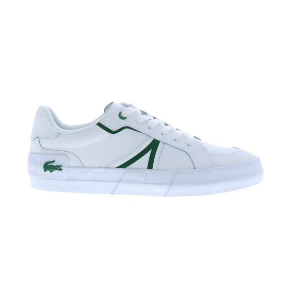 Lacoste L004 224 1 CMA Mens White Leather Lifestyle Sneakers Shoes Online Sale