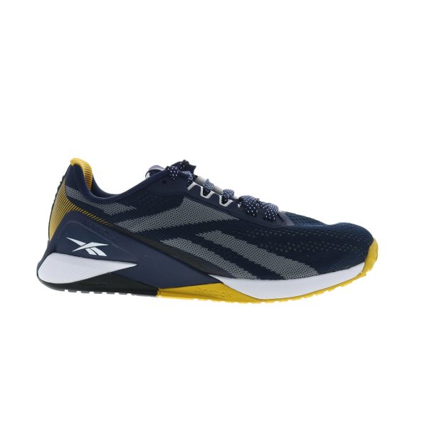 Reebok Nano X1 Womens Blue Canvas Lace Up Lifestyle Sneakers Shoes Cheap