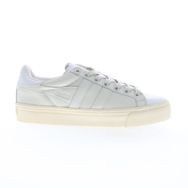 Gola Orchid II Shimmer CLA337 Womens Gray Leather Lifestyle Sneakers Shoes Supply