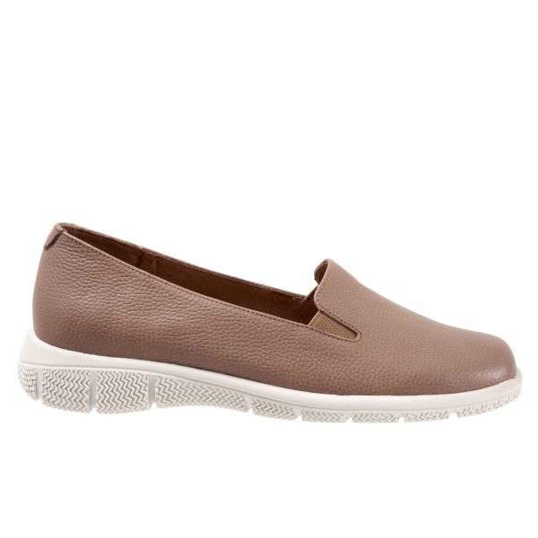 Trotters Universal T2110-104 Womens Brown Narrow Leather Loafer Flats Shoes Online Sale