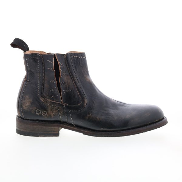 Bed Stu Cortado F473008 Mens Black Leather Slip On Chelsea Boots Online Sale