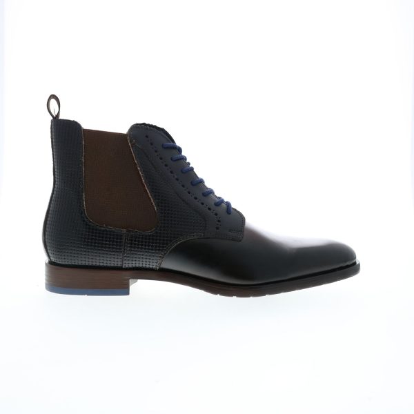Stacy Adams Rupert 25325-200 Mens Brown Leather Lace Up Casual Dress Boots Fashion