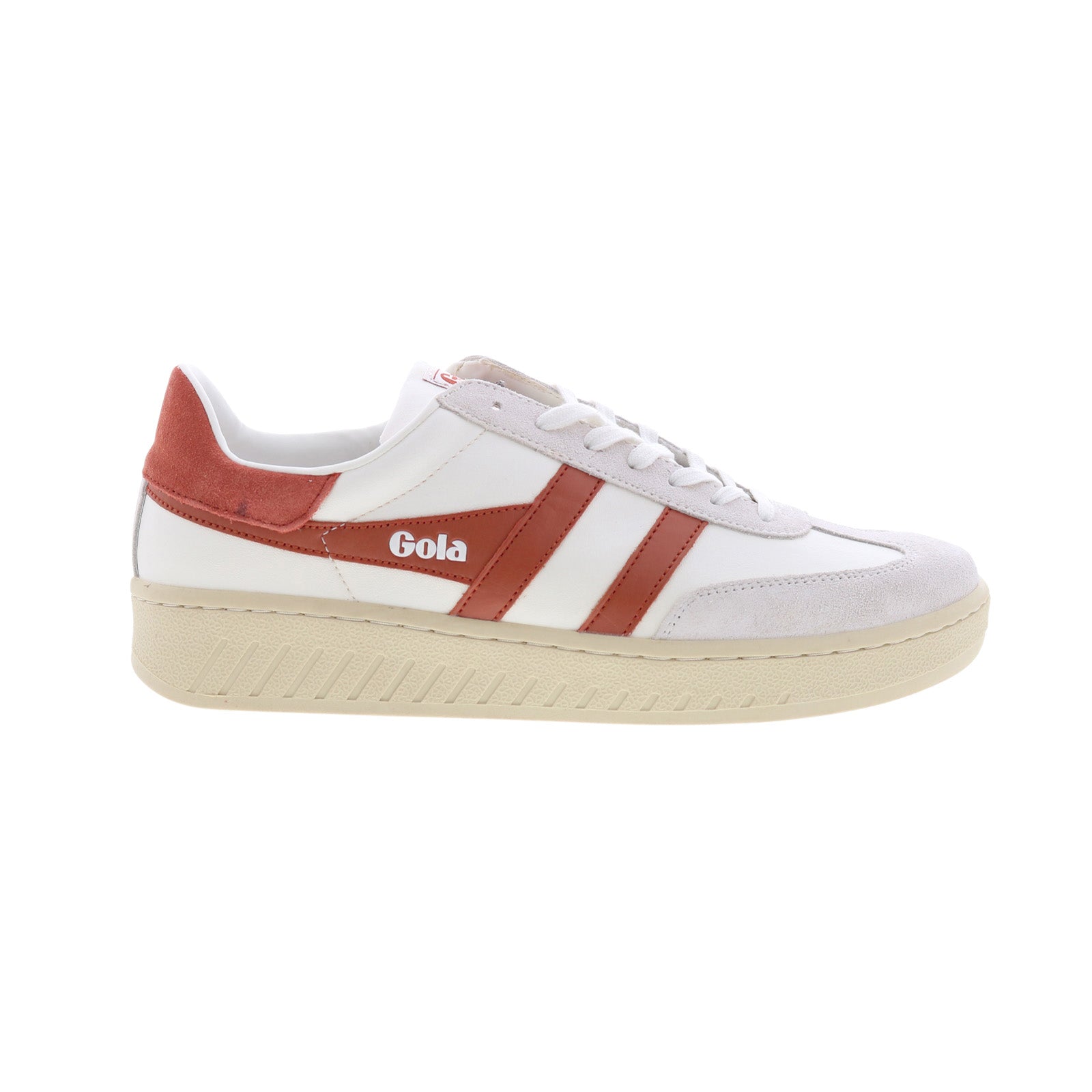 Gola Dropshot CLB332 Womens White Suede Lace Up Lifestyle Sneakers Shoes Cheap