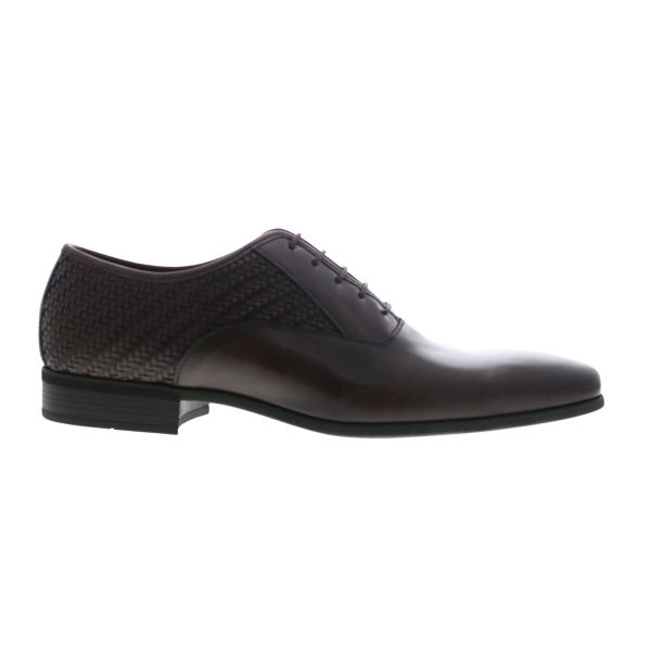 Bruno Magli Milos Woven Mens Brown Oxfords & Lace Ups Plain Toe Shoes For Cheap