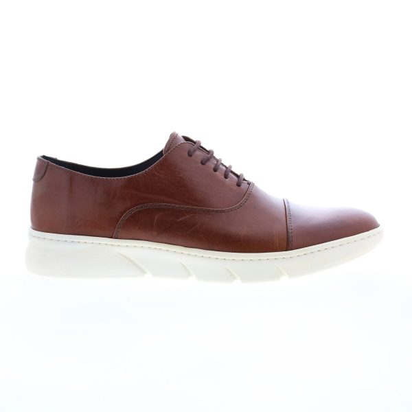 Bruno Magli Dixon MB1DIXB0 Mens Brown Oxfords & Lace Ups Cap Toe Shoes Discount