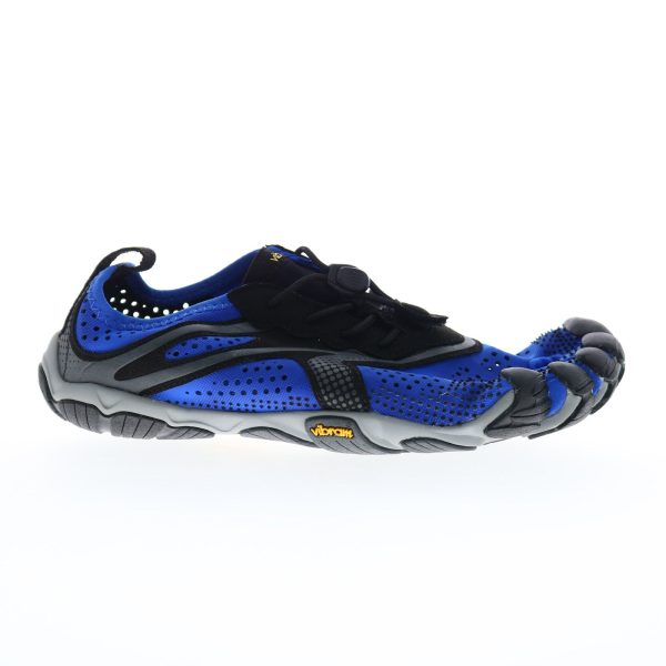 Vibram FiveFingers V-Run 20M7002 Mens Blue Mesh Lifestyle Sneakers Shoes Hot on Sale