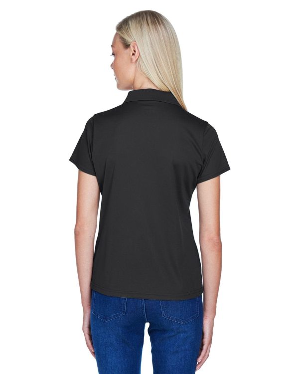Harriton Ladies Polytech Polo Shirt | Black Online Hot Sale - Image 2