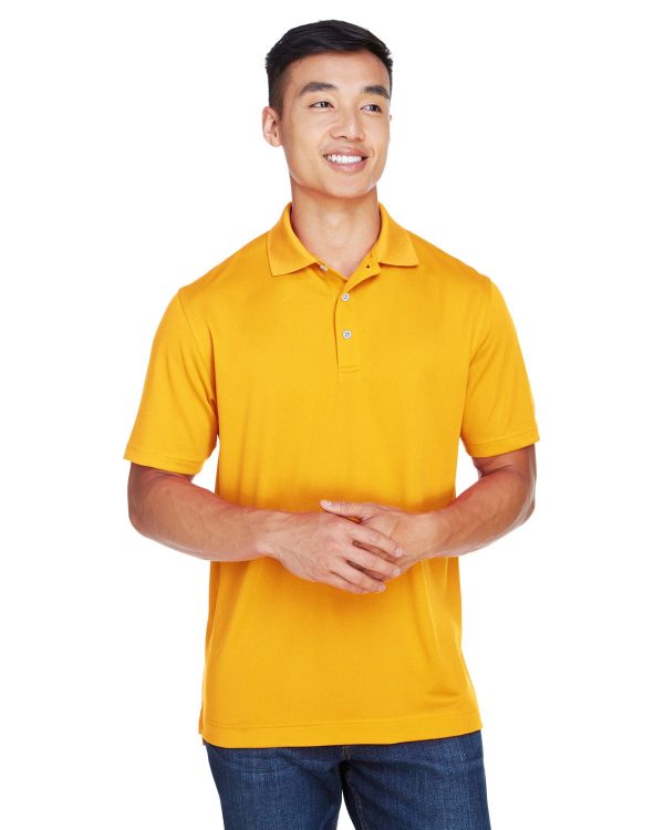 Harriton Double Mesh Polo Shirt | Gold on Sale