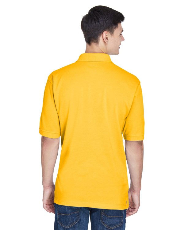 Harriton Easy Blend Polo Shirt | Sunray Yellow Sale - Image 2