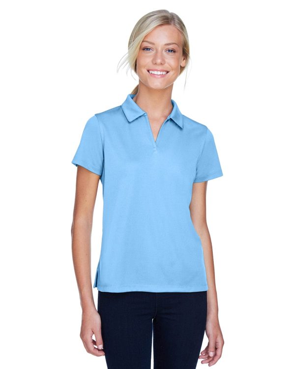 Harriton Ladies Double Mesh Polo Shirt | Light Blue For Cheap