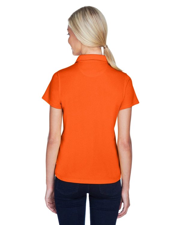 Harriton Ladies Double Mesh Polo Shirt | Team Orange Cheap - Image 2