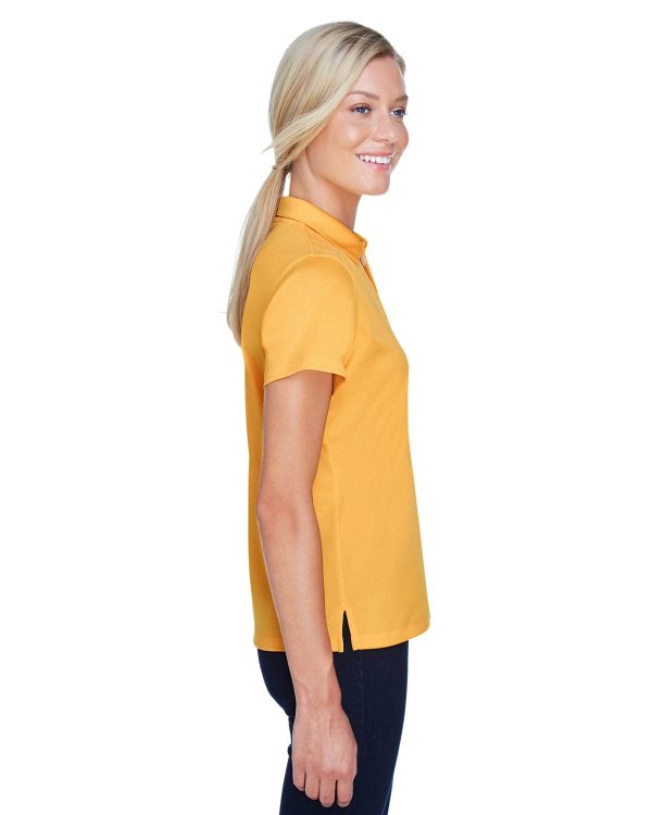 Harriton Ladies Double Mesh Polo Shirt | Gold For Discount - Image 3
