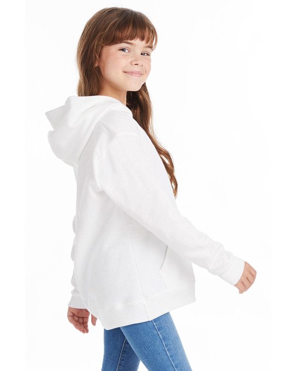 Hanes Youth Hooded Sweatshirt | White Cheap - Image 3