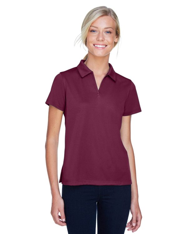 Harriton Ladies Double Mesh Polo Shirt | Maroon Online now