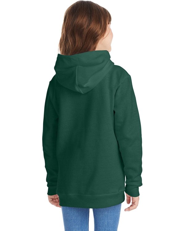 Hanes Youth Hooded Sweatshirt | Deep Forest Discount - Image 2
