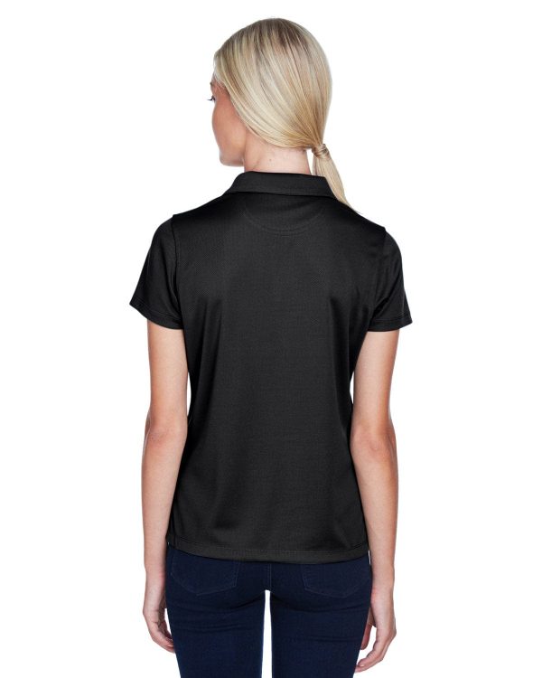 Harriton Ladies Double Mesh Polo Shirt | Black Sale - Image 2