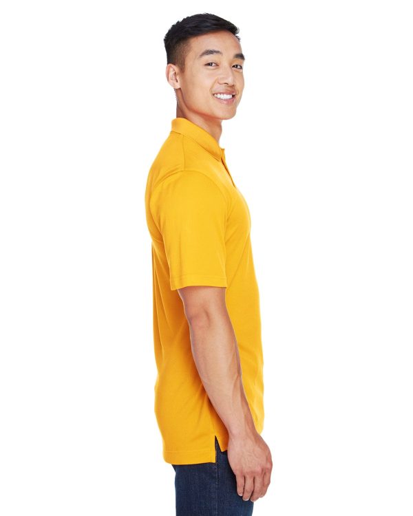 Harriton Double Mesh Polo Shirt | Gold on Sale - Image 3