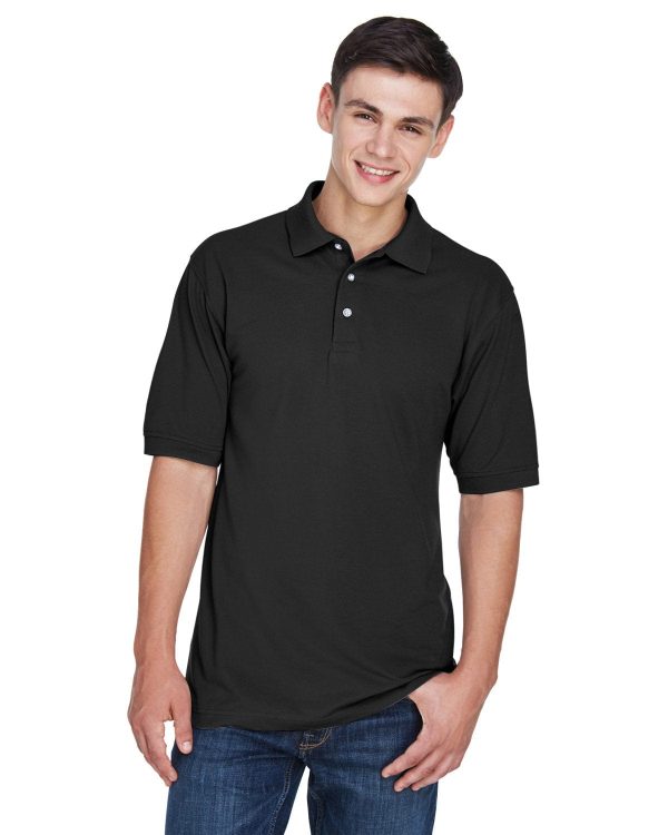 Harriton Easy Blend Polo Shirt | Black For Sale