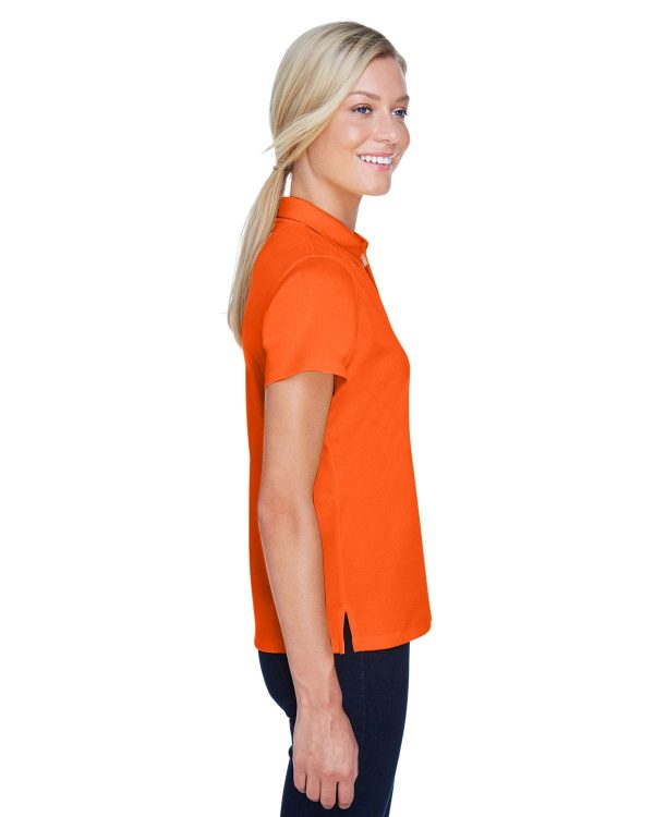 Harriton Ladies Double Mesh Polo Shirt | Team Orange Cheap - Image 3