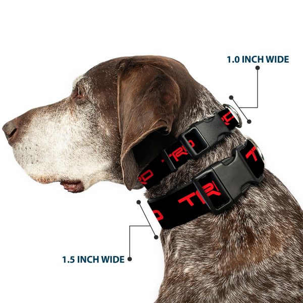Plastic Clip Collar - Toyota Racing Development TRD Logo Black Red Online Hot Sale - Image 2