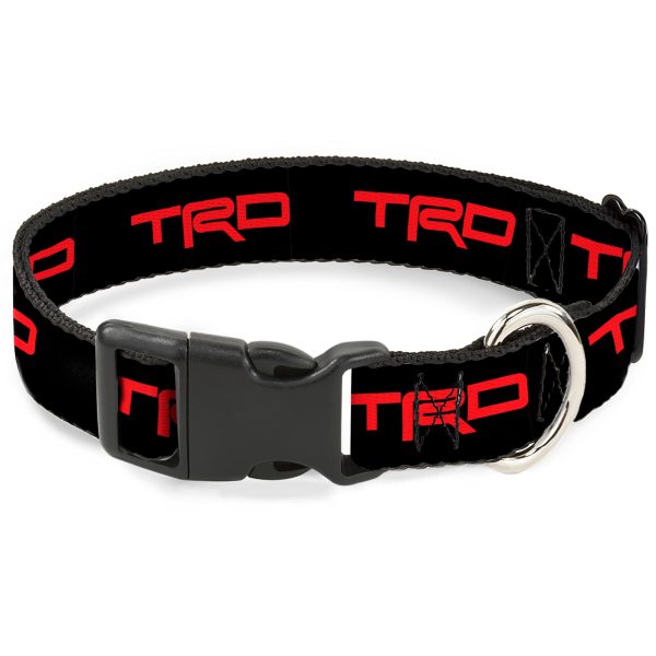 Plastic Clip Collar - Toyota Racing Development TRD Logo Black Red Online Hot Sale